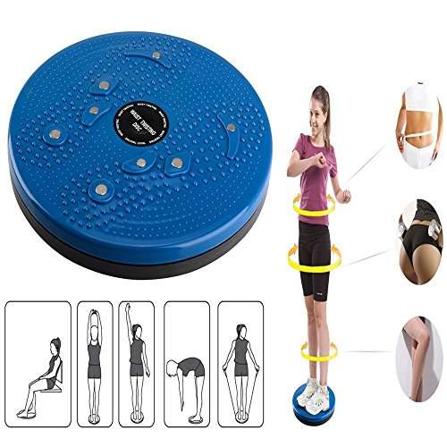 SKYFUN (LABEL) Plastic Tummy Waist Twister Magnetic Disk Hot Sweating Body Shapers Slimming Rotating Machine Ankle Body Aerobic Exercise Reflexology Cincher Girdle Both Direction Rotation-Multi Color 4