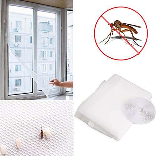 Anaya Mosquito Net Insect Mesh with Velcro Tape 5/7ft(150/210cm) 60/84in (White Color) Insect Repellent Insect Fly Bug Mesh Screen- Velcro Model (NEW-DIV-138) 5