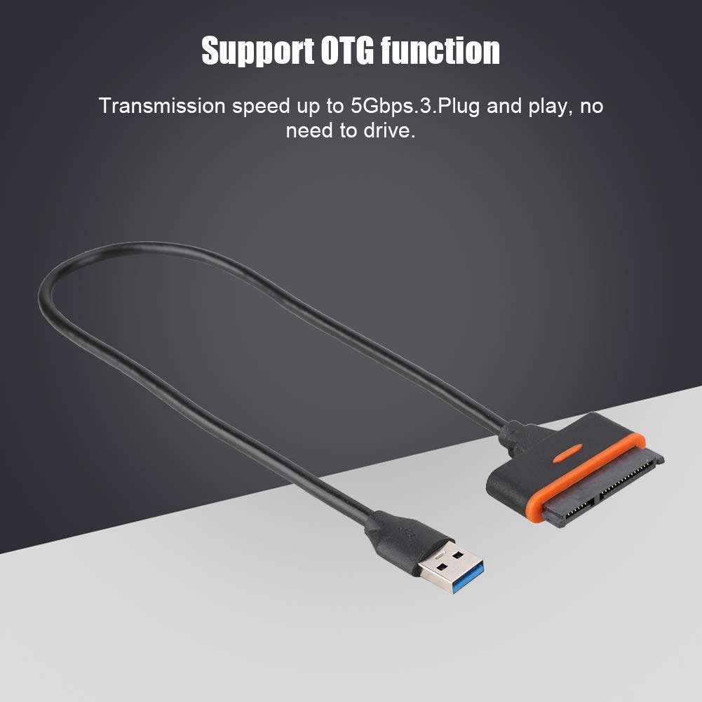 USB 3.0 to Adapter Cable for 2.5" SSD/HDD Drives USB3.0 to SATA3.0 External Converter Cable 6