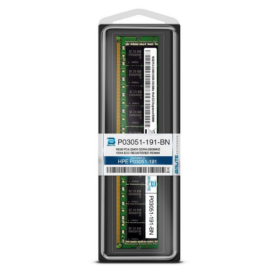 Brute Networks P03051-191-BN - 16GB DDR4-2933MHz 1Rx4 ECC Registered RDIMM (Compatible with OEM PN# P03051-191) 3