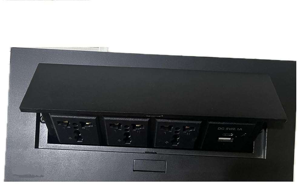 MakWorld® Hydraulic Popup Box for Conference Table with Desktop Socket (Style 5) 4