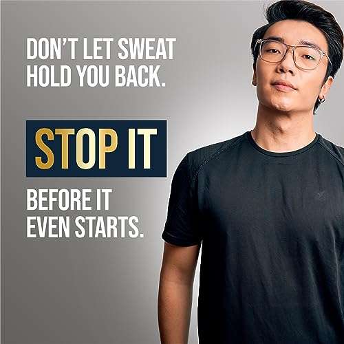 Certain Dri Prescription-Strength Clinical Antiperspirant Roll-On for Hyperhidrosis - 72-Hour Sweat Protection - Fragrance-Free - Doctor-Recommended for Men & Women - 1.2 fl oz 5