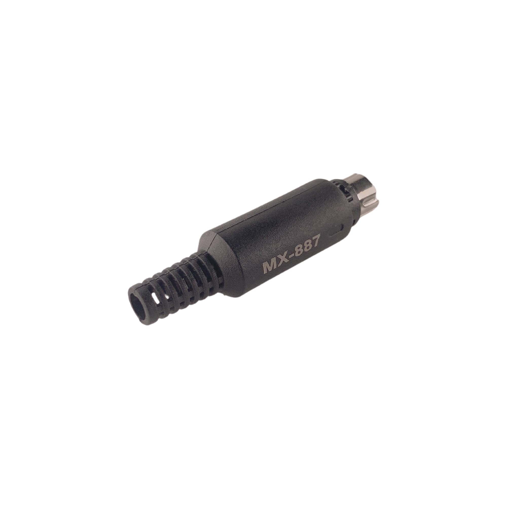 MX 2 Pairs Mini Din Male Connector Black DIN 8 Pin Female + Male Adapter Socket Audio AV Connector_PACKOF4 4