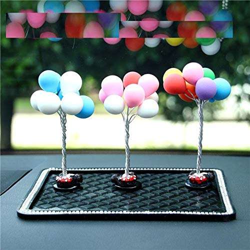 Geekmonkey Rubber Car Decoration Balloon Bouquet Ornament Mickey Base Toy Car Ornaments Auto Interior Accessories Decoration Birthday Gift (1 Pc), Multicolor 4