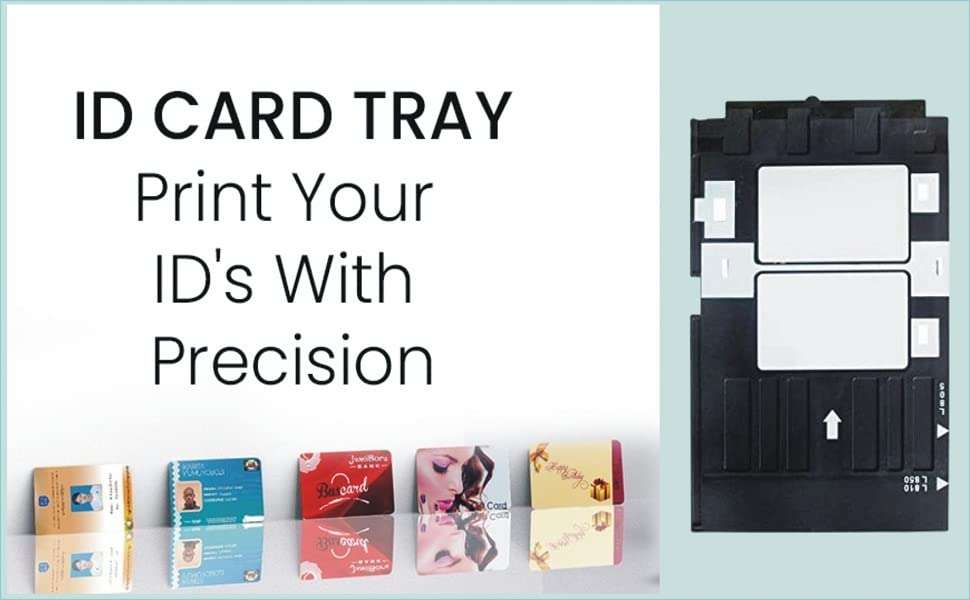 KATARIA PVC ID Card Tray for Eppson L-800,L-805,L810,R-260,R-280,R290,T-50,T-60,P-50 PVC Card Printer Pack 2 4