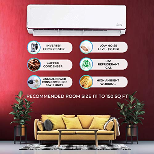 Voltas 1.5 Ton 4 Star Inverter Split AC (Copper, 184V CZJ, White) 2