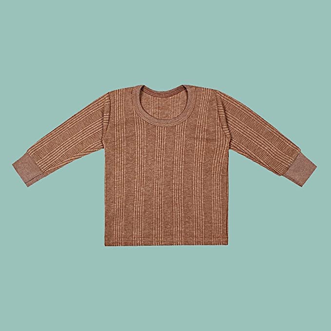 xodi Baby (Unisex) Winter wear Set - Upper & Lower, Round Neck, Full Sleeve (1-2 Year) Brown 3