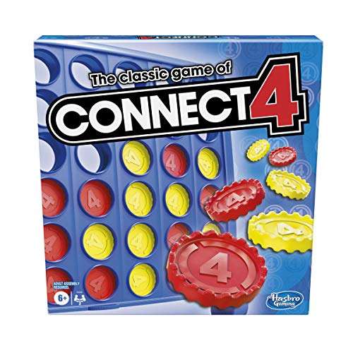 Hasbro Gaming Connect 4 Classic Grid,4 in a Row Game,Strategy Board Games for Kids,2 Player .for Family and Kids,Ages 6 and Up 1