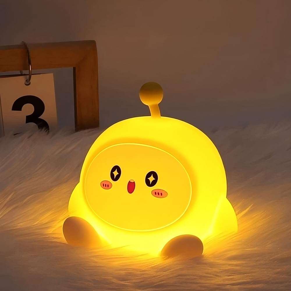 GWALSNTH LED Egg Tapping Lamp, 3 Level Dimmable Nursery Nightlight,Silicone Night Light,Rechargeable Bedside Touch Lamp for Breastfeeding Bedroom 1