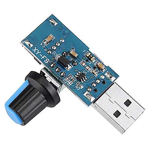 Electronic Components 5Pcs USB Fan Speed Controller Module Reducing Noise Multi-stall Adjustment Gover 6