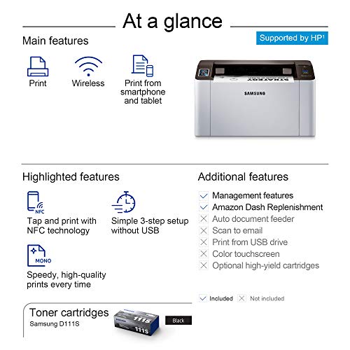 HP Samsung SL-M2020W/XAA Wireless Monochrome Printer 6