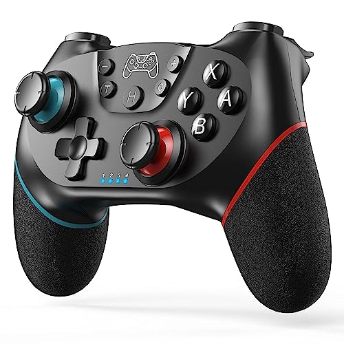 Diswoe Upgraded Wireless Controller for Switch/Lite/OLED/Switch 2 Pro Controller for Switch Remote Joystick Gamepad Supports Wake up, Gyro Axis, Turbo, Dual Vibration and Screenshot Function 1