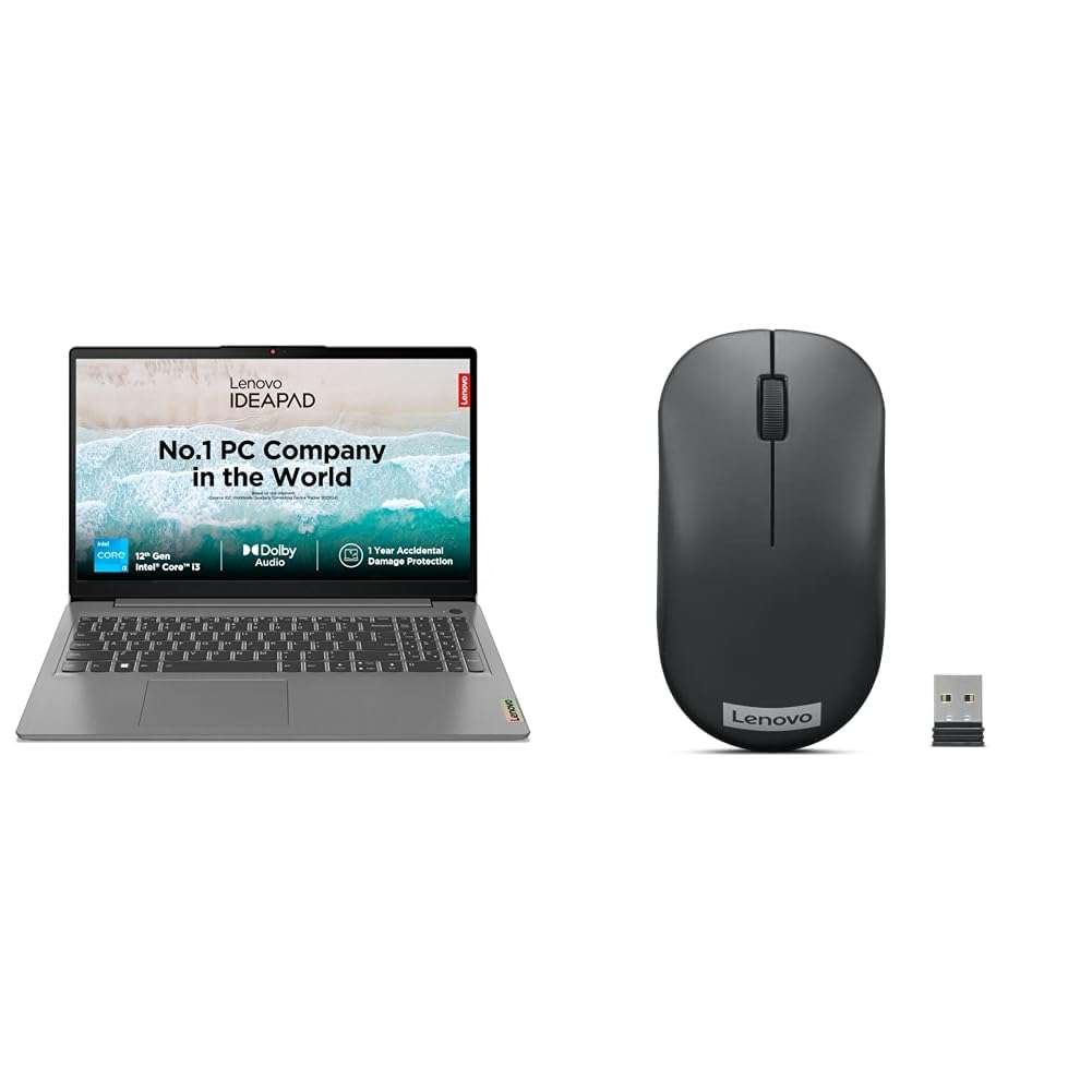 Lenovo IdeaPad Slim 3 Intel Core i3 12th Gen 15.6" (39.62cm) FHD Thin & Light Laptop (8GB/512GB SSD/ 1