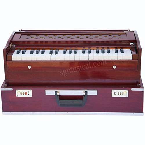SG Musical - Folding Harmonium Rosewood Coupler Padded Bag 1