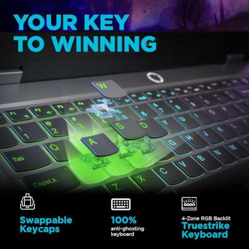 Lenovo LOQ 2024 Intel Core i5-13450HX 15.6" (39.6cm) 144Hz 300Nits FHD Gaming Laptop (16GB/512GB SSD/Win 11/NVIDIA RTX 3050 6GB Graphics/100% sRGB/Office 21/3 Month Game Pass/Grey/2.4Kg), 83DV007JIN 3