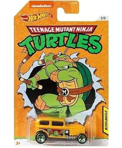 Hot Wheels Teenage Mutant Ninja Turtles TMNT Complete Set of 5 Vehicles 3
