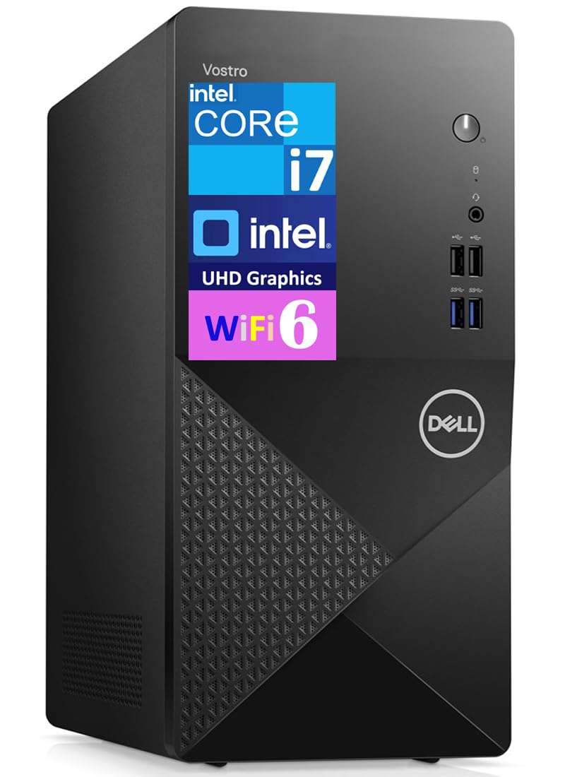 Dell Vostro 3910 Home & Business Desktop (Intel i7-12700 12-Core, 8GB RAM, 1TB HDD, Intel UHD 770, WiFi, Bluetooth, Ubuntu Linux 20.04) 1