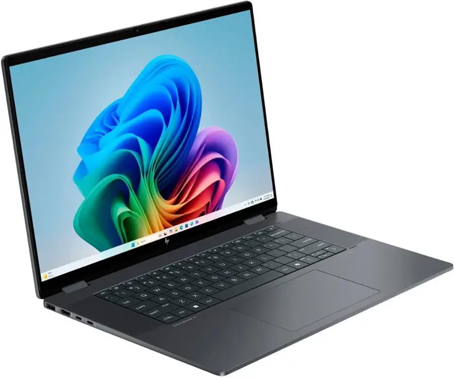 HP OmniBook X Flip 2-in-1 Laptop / 16" 1920x1200 Touch 60Hz / 8 Cores Intel Ultra 7 258V Intel Arc Graphics 140V / 32GB LPDDR5 2TB SSD/Thunderbolt 4 Wi-Fi 6E / Win11 Home/Eclipse Gray / 32G USB 6