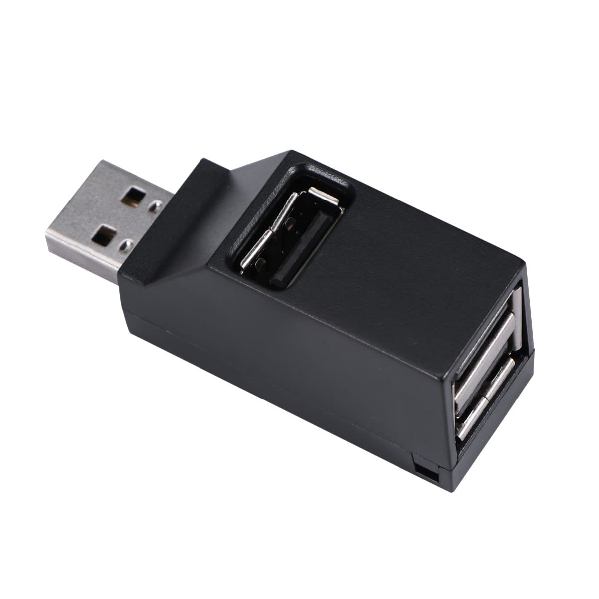 ELAYARD Port Mini USB Hub Splitter Adapter for PC Laptop Classic Design Low Power Consumption Compatible with USB Devices No External Power Needed Black