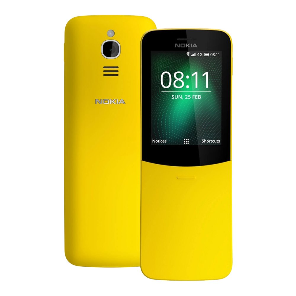 Nokia 8110 (TA-1059) 512MB/4GB 2.45-inches Factory Unlocked, International Stock (Yellow) 1