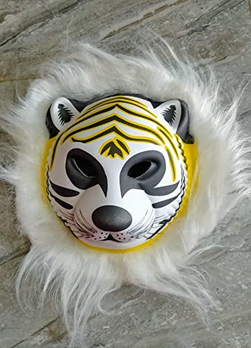 Beauty Tool (Yellow Tiger) Animal Face Mask/prank mask for Kids and adult. | Pack of 1|