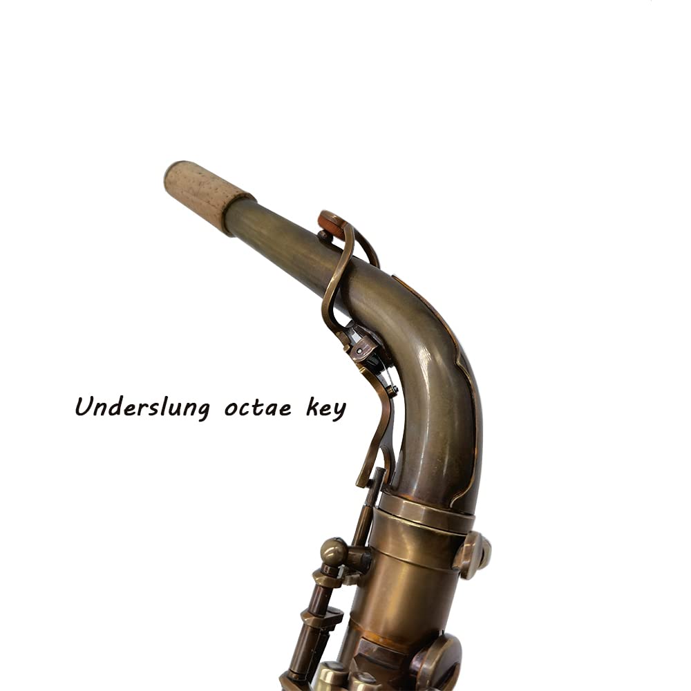 Tide Music Alto Saxophone High Grade Brass Alloy Body, Engraved one of Twelve Chinese Zodiac, full of Chinese culture charms (carved with horse) 6