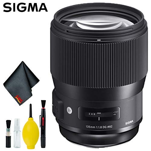 Sigma 135mm f/1.8 DG HSM Art Lens for Canon EF Mount (USA) Standard Bundle with 6AVE Deluxe Camera Lens Cleaning Kit 2