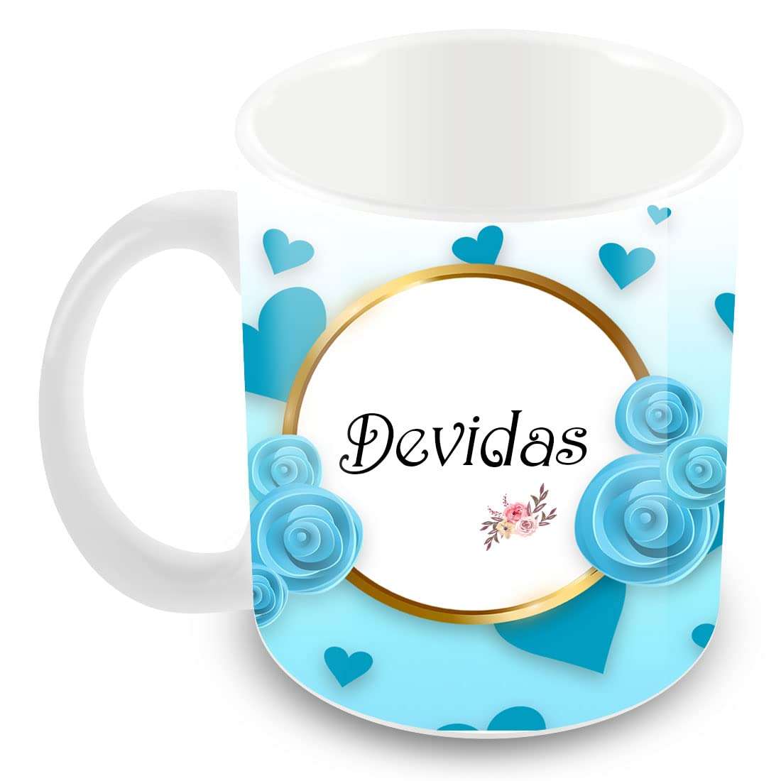 Tovaih Printed Design of Name Devidas Ceramic Coffee Mug, Birthday Gift, Name Coffee Mug, Tea & Coffee Cups - 350 ML 3