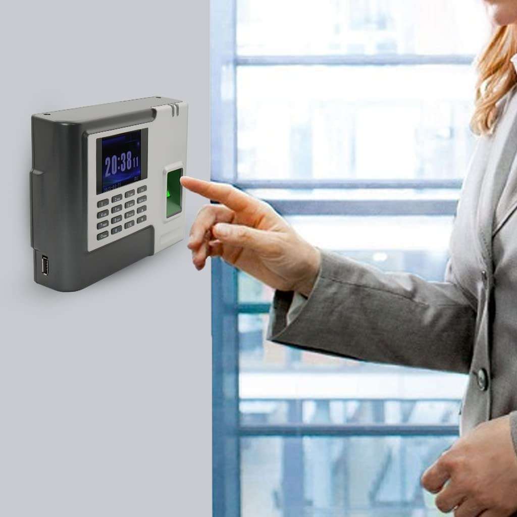 Biometric Fingerprint Time Attendance Machine, Salary Box Attendance System | Employees Checking-in Recorder with Build-in SSR Excel Software | 2.8 inch TFT Color Display | Capacity To Store 3000 Fingerprints | Transaction Capacity 60000 4