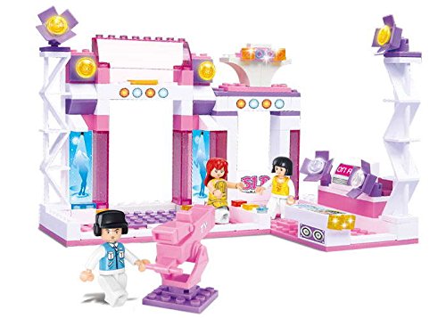 SLUBAN Girls Dream Florid Stage Building and Construction Blocks | 176-Piece Educational Brick Toy Set for Smart Kids | M38-B0252 | Multicolor 4
