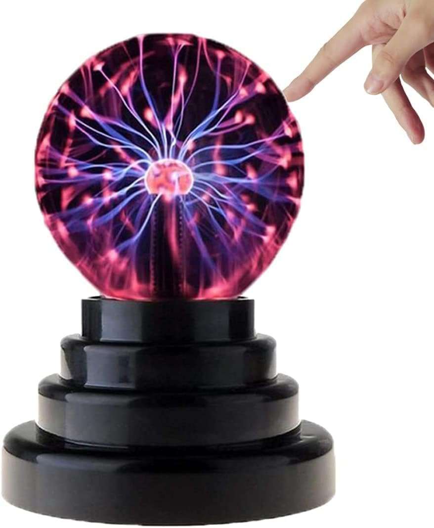 Kestilla Plasma Ball/Light/Lamp, Static Electricity Globe Electric Lightning Ball, Touch Sensitive, USB Powered, Amazing Gift for Parties, Birthday and Holiday 3