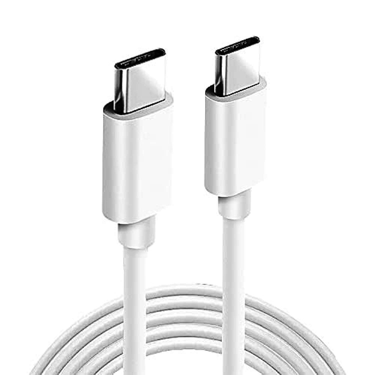 Type-C To Type-C Cable For Samsung Galaxy F62 Original USB Data & Charging Cable PD Dash WRAP Fast Charging Cable 60W High Speed Rapid Fast Turbo QC 3.0 Charging Cable (White, 4Amp, RV.C) 5
