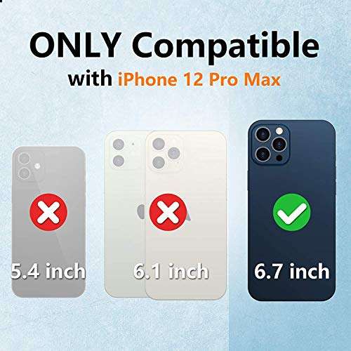 SPIDERCASE Designed for iPhone 12 Pro Max Case, Waterproof Built-in Screen Protector, Shockproof Full Body Cover Rugged Case for iPhone 12 Pro Max 6.7” 2020 Released (Green/Clear) 2