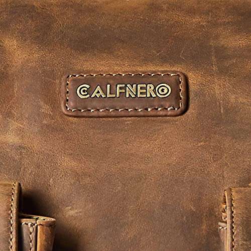 Calfnero Leather 50 cms Cognac Travel Duffle (LB-002-Cognac) 4