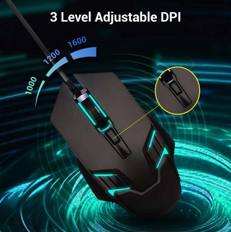 MegaDesk AIO-RX10 Desktop PC Set, Core i5 2400, 8GB RAM, 250GB SSD, RGB Keyboard & Mouse, WiFi, Windows 10 (8-250GB) 6