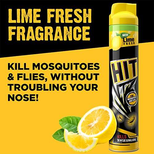HIT Flying Insect Killer - Mosquito & Fly Killer Spray (400ml) | Lime Fragrance | Instant Kill | Protection from Dengue & Malaria | Pack of 1 4