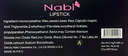 8pc Nabi Cosmetics Professional Selected Lipstick set of 8 Amazing Colors 3