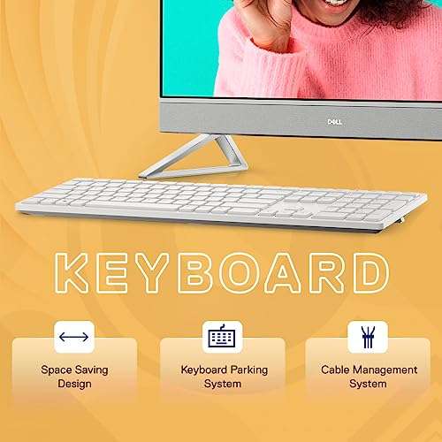 Dell 13th Gen All-in-One PC Inspiron 5420, Intel Core i5-1335U Processor/ 16GB/ 512GB/ MX550 (2GB GDDR6)/ 23.8" FHD AG/ProWireless Keyboard + Mouse/ 3 Years Onsite Hardware Service/White/ 5.56kg 5