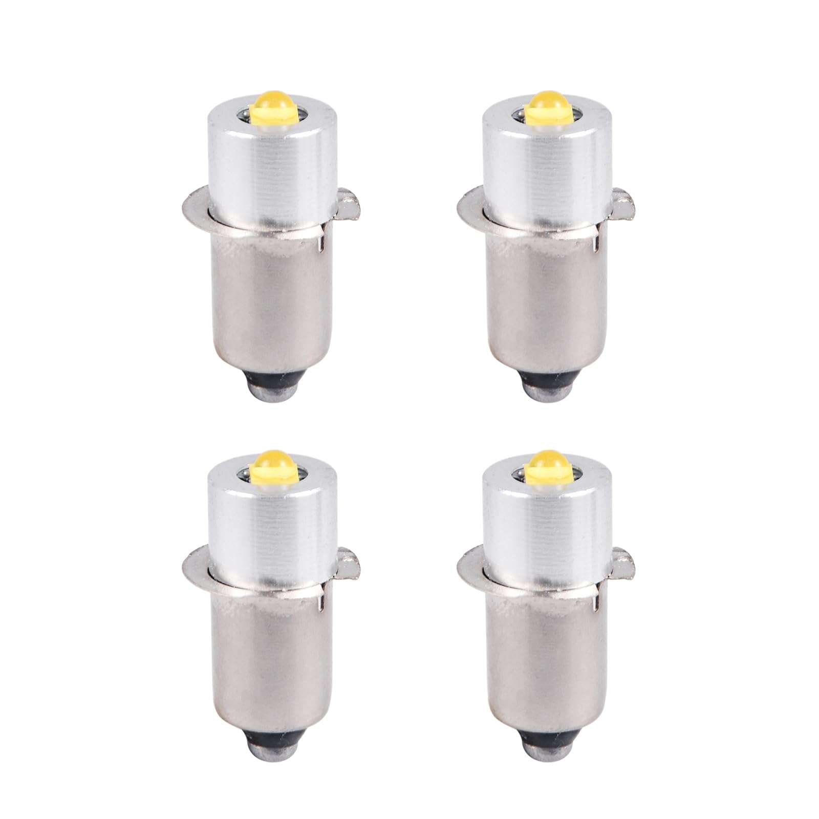 P13.5S LED Flashlight Bulb 3W DC 3-12V LED Conversion Kit for Compatible with Maglite 3-6 Cell C/D Flashlights Torch, 4 Pack 1