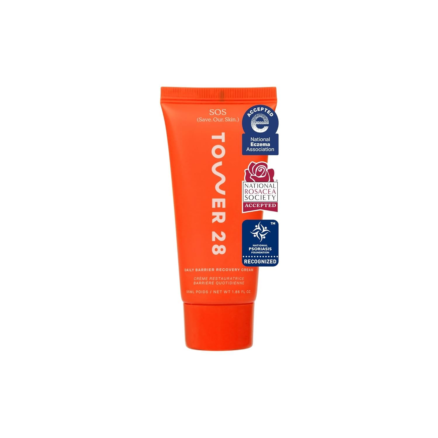 Tower 28 Beauty SOS Daily Skin Barrier Redness Recovery Moisturizer 1.86 oz / 52.73 g 1