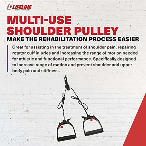 Lifeline Multi-Use Shoulder Pulley for Assisting Rehabilitation and Increasing Flexibility Black, Standard 3