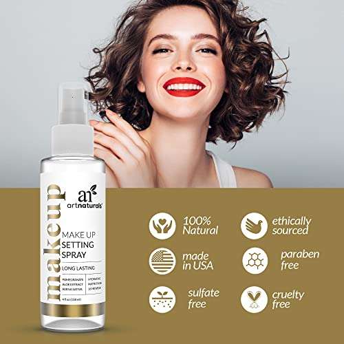 Art Naturals Makeup Setting Spray 4.0 oz Long Lasting / All Day Extender - All Natural with Aloe Vera 5