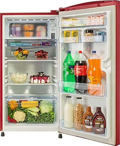 Lloyd Llyod Havells 200 L 2 Star Direct Cool Standard Single Door Refrigerator (Gldc212Sbwt2Pb, Begonia Wine) 5