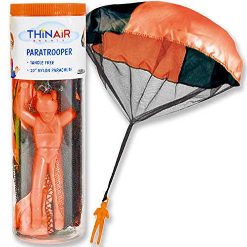Tangle-Free Parachute with Paratrooper in Reusable Storage Tube, Multicolor (Set of 4) 5