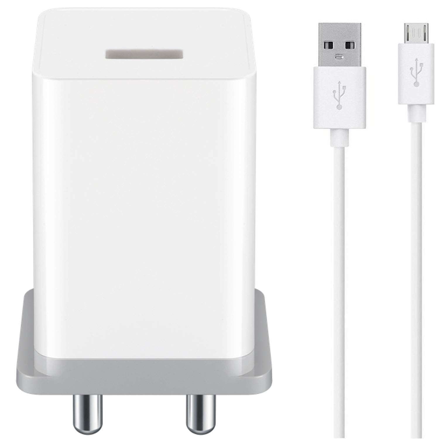 Ultra Fast Mobile Charger For Android, iOS Phones, tablets, power banks, bluetooth speakers, camera Charger Original Adapter Like Mobile Charger | Wall Charger Android Smartphone Travel Charger | Hi Speed Fast Charging With 1.2 Meter Charging & Sync Data Cable ( 2.4Amp, OP, AD, White ) 1