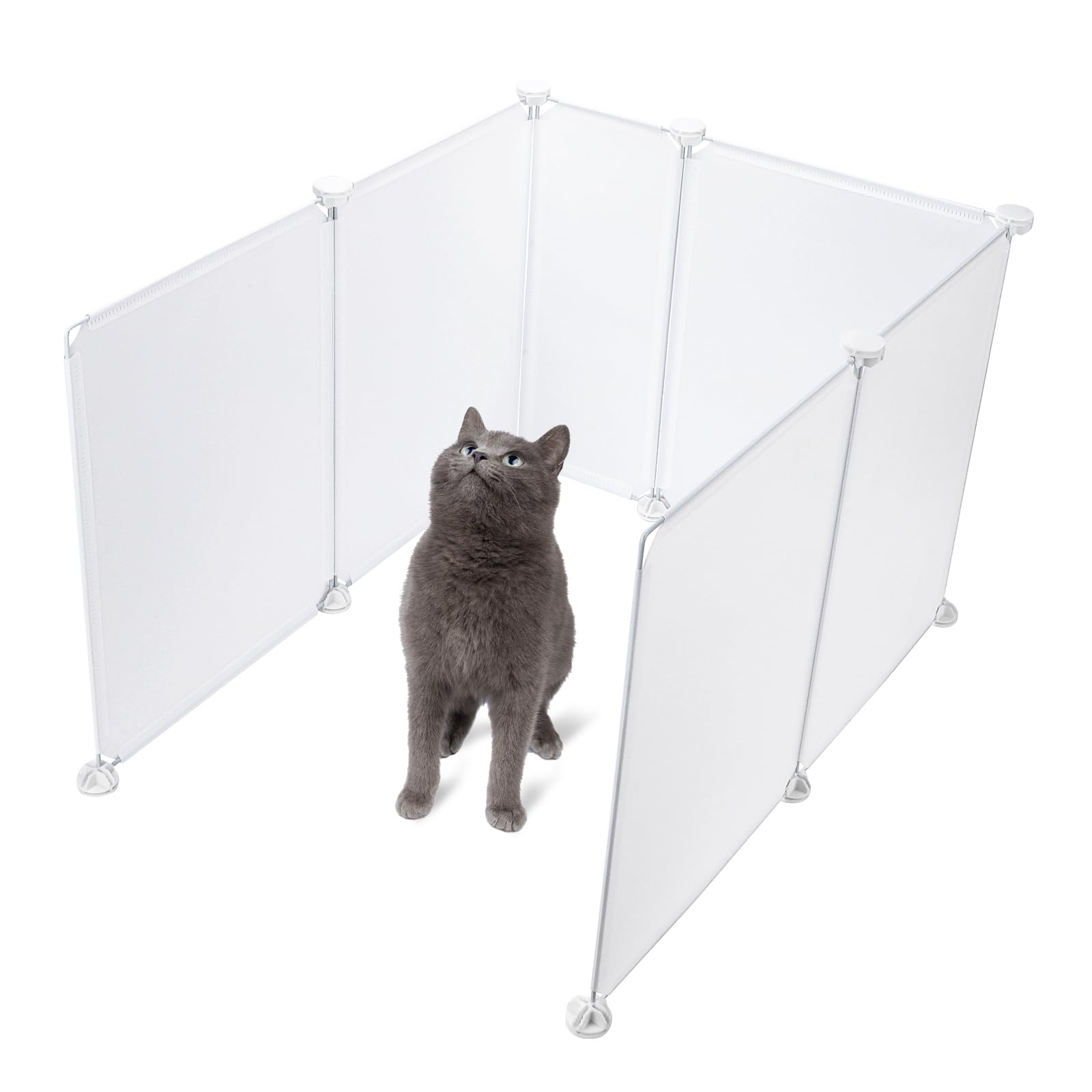 Midollarle 6pcs Cat Litter Box Splash Guard, Anti-Splashing Reusable Pet Litter Box Enclosure Splash Guard, Extra Large L27×W20×H17 Spill Proof Cat Litter Box Pee Shields for Open Top Litter Pan