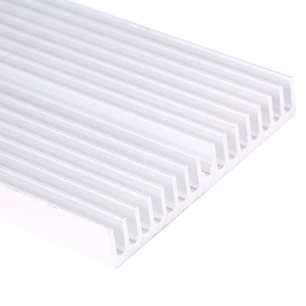 Heatsink, 100x60x10mm PCB Heatsink, Aluminum Heatsink Cooler Cooling Fin, DIY Grille Shape Heat Sink Chip for Computer LC Led Power Transistor 6