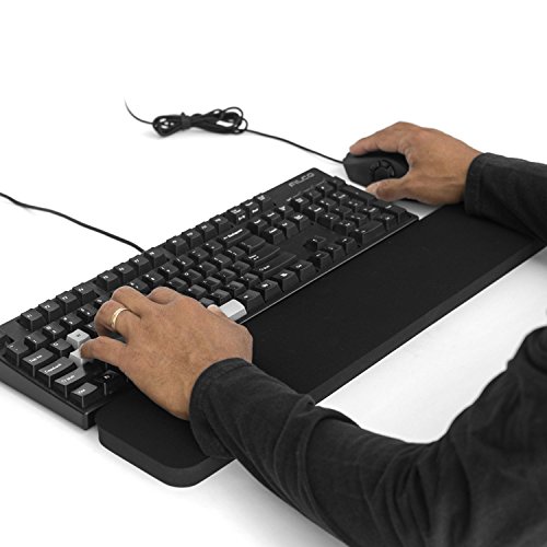 GRIFITI Fat Wrist Pad 24" x 4" x 0.75" Inch Computer or Mechanical Keyboard & Mousepad Wrists Rest Keyboards Mouse, Trackball or Trackpad Ergonomic Mousepad Support Large Hand Rests Typing Pads 6