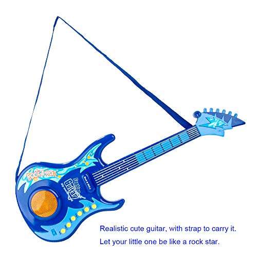 Toy Elctric Guitar Instrument No String with Light and Music Kids Gift 2