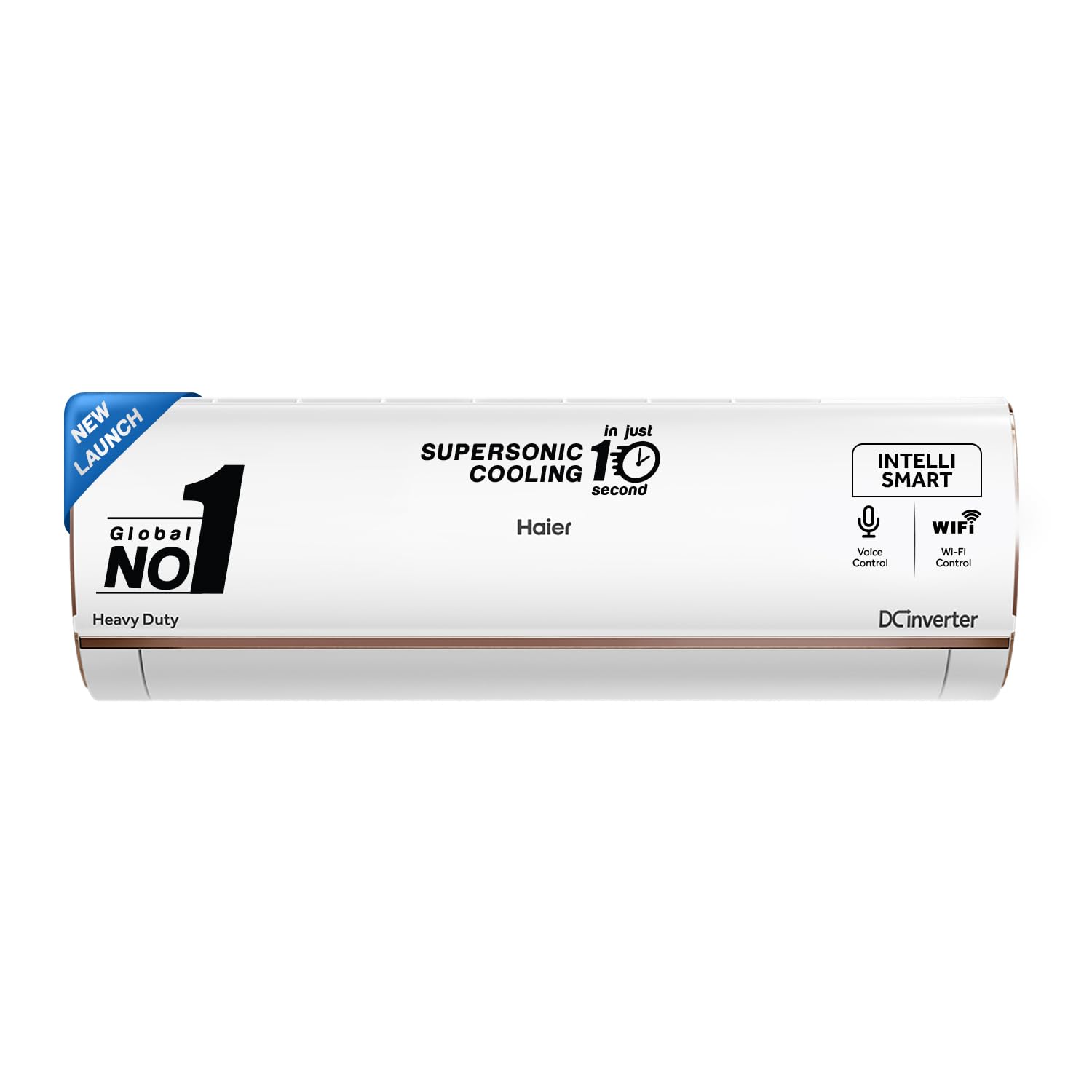 Haier 1 Ton 4 Star Intelli Smart Split AC (Copper, 7 in 1 Convertible, Anti Bacterial Filter, Cools at 60°C Temp, 20 Mtrs Air Throw - HSU13K-PYFR4BN-INV,White,2024 Model)